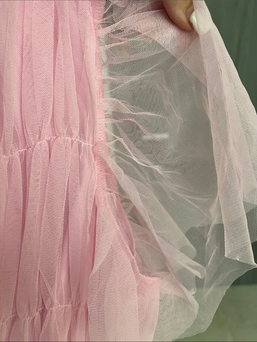NWT REVOLVE Australia SHOWPO Jiraye pink tulle fit flare midi dress US 12 - Picture 8 of 11